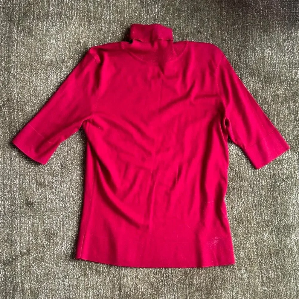 Talbots Women's Red and Pink Jumper